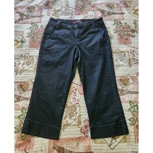 Gloria Vanderbilt Women's Denim Capri Jeans Stretch Pocket‎ Blue Size 8